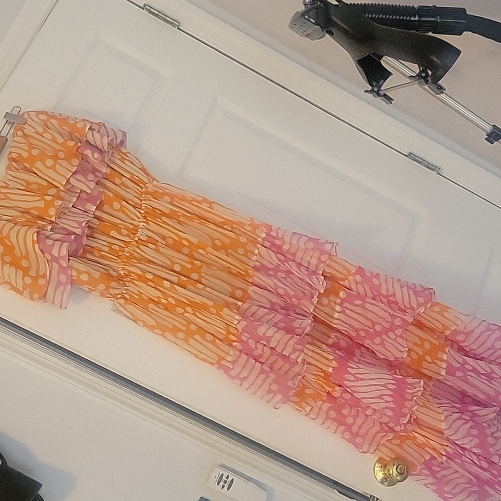RHODE MAXI RUFFLE DRESS - Picture 2 of 8